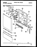 DOOR PARTS Diagram and Parts List for DW7600AWW1  Frigidaire Dishwasher