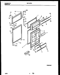 DOOR PARTS Diagram and Parts List for WRT19PRAD0  Frigidaire Refrigerator