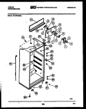 CABINET PARTS Diagram and Parts List for RT15F5WX4A  Gibson Refrigerator