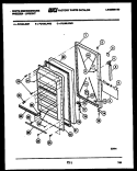Part Location Diagram of 216012701 Frigidaire PANEL, INNER