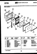 DOOR PARTS Diagram and Parts List for REG78WLB1  Frigidaire Wall Oven