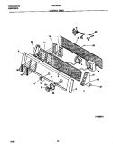 CONTROL PANEL Diagram and Parts List for FWS745GCT1  Frigidaire Washer