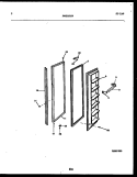 FREEZER DOOR PARTS Diagram and Parts List for FPCI19VPL1  Frigidaire Refrigerator