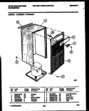 CABINET AND CONTROL PARTS Diagram and Parts List for WED25P2  Frigidaire Dehumidifier