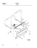FRAME Diagram and Parts List for WDB956MBC0  Westinghouse Dishwasher