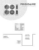 COVER Diagram and Parts List for FFGC2605LWA  Frigidaire Cooktop