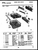 RACKS AND TRAYS Diagram and Parts List for 61-1092-10-00  Tappan Dishwasher