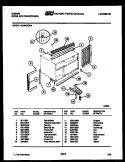 CABINET AND INSTALLATION PARTS Diagram and Parts List for AL05A5EWA  Gibson Air Conditioner