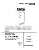 COVER Diagram and Parts List for GFU21M6AW0  Gibson Freezer