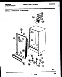 CABINET PARTS Diagram and Parts List for MFU21M3AW1  Frigidaire Freezer