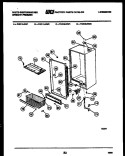 CABINET PARTS Diagram and Parts List for FU218LRW1  Frigidaire Freezer