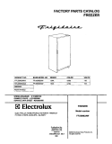 COVER Diagram and Parts List for FFU09M2AW  Frigidaire Freezer