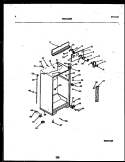 CABINET PARTS Diagram and Parts List for 95-1991-00-00  Tappan Refrigerator