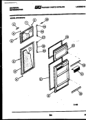 DOOR PARTS Diagram and Parts List for GTN155HH2  Frigidaire Refrigerator