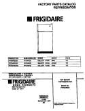 COVER Diagram and Parts List for FRT24RGCB4  Frigidaire Refrigerator