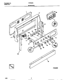 BACKGUARD Diagram and Parts List for TEF352SCWB  Tappan Range