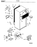 COOLING SYSTEM Diagram and Parts List for FRT18BRBW2  Frigidaire Refrigerator