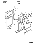 DOOR Diagram and Parts List for MRT18CSCD1  Frigidaire Refrigerator