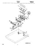 BURNER Diagram and Parts List for FGC30C3HDA  Frigidaire Cooktop