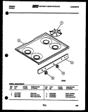 COOKTOP PARTS Diagram and Parts List for CGC4C4WSTE  Gibson Range