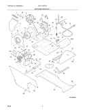 MOTOR/BLOWER/BELT Diagram and Parts List for GLGH1642FS4  Frigidaire Washer Dryer Combo