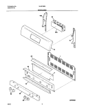 BACKGUARD Diagram and Parts List for GLGF388AQD  Frigidaire Range