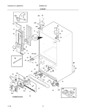 CABINET Diagram and Parts List for EI28BS51IS3  Electrolux Refrigerator
