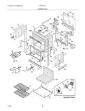 LOWER OVEN Diagram and Parts List for FEB27T6DQA  Frigidaire Wall Oven
