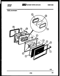 DOOR PARTS Diagram and Parts List for 30-4979-00-04  Tappan Range