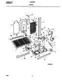 SYSTEM Diagram and Parts List for FRS20WRFW0  Frigidaire Refrigerator