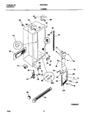 CABINET Diagram and Parts List for FRS24WSGW6  Frigidaire Refrigerator
