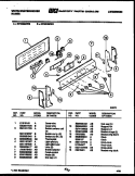 CONTROL PANEL Diagram and Parts List for KF400GDH3  Frigidaire Range