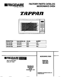 COVER Diagram and Parts List for TMT157E1W0  Tappan Microwave