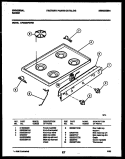 COOKTOP PARTS Diagram and Parts List for CP302BP2W1  Frigidaire Range