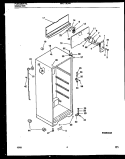 CABINET PARTS Diagram and Parts List for MRT13CRAW0  Frigidaire Refrigerator