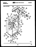 CABINET PARTS Diagram and Parts List for FPCE19TNL0  Frigidaire Refrigerator