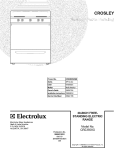 COVER Diagram and Parts List for CRE3500GWBB  Crosley Range