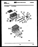 SHELVES AND SUPPORTS Diagram and Parts List for RT17F8WT3A  Gibson Refrigerator