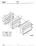 DOOR Diagram and Parts List for TGF335BCWC  Tappan Range