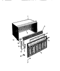CABINET, FRONT, WRAPPER Diagram and Parts List for AS187J2K1  Frigidaire Air Conditioner