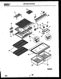 SHELVES AND SUPPORTS Diagram and Parts List for MRT15CRBZ1  Uni Refrigerator