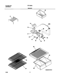 SHELVES Diagram and Parts List for FRT15IB3AQ2  Frigidaire Refrigerator