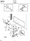 SYSTEM Diagram and Parts List for MFC23M4BW4  Frigidaire Freezer