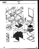 BODY PARTS Diagram and Parts List for FEF352CATB  Frigidaire Range