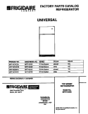 COVER Diagram and Parts List for MRT15CSEW3  Frigidaire Refrigerator