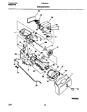 CONTAINER / DRIVE Diagram and Parts List for FRS24ZGEW2  Frigidaire Refrigerator