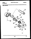 BLOWER AND DRIVE PARTS Diagram and Parts List for 49-2751-00-02  Tappan Dryer