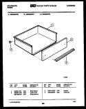 DRAWER PARTS Diagram and Parts List for RER355DD0  Kelvinator Range