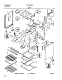 BODY Diagram and Parts List for FGF356MXAWA  Frigidaire Range