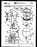 TUB AND WATER INLET Diagram and Parts List for WL24F2WWMB  Gibson Washer